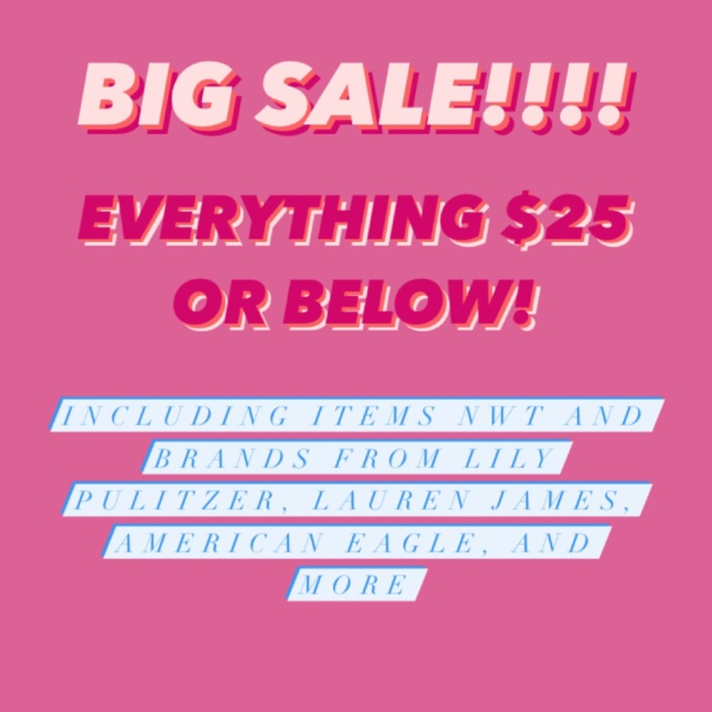 BIG SALE BIG SALE BIG SALE BIG SALE